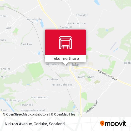 Kirkton Avenue, Carluke map