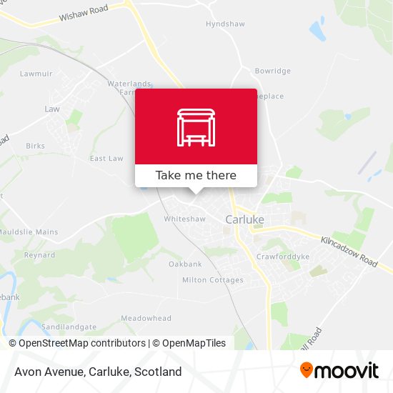 Avon Avenue, Carluke map