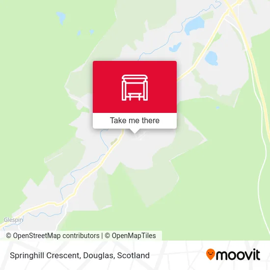 Springhill Crescent, Douglas map