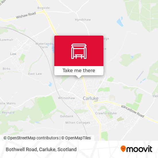 Bothwell Road, Carluke map