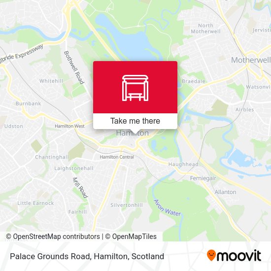 Palace Grounds Road, Hamilton map