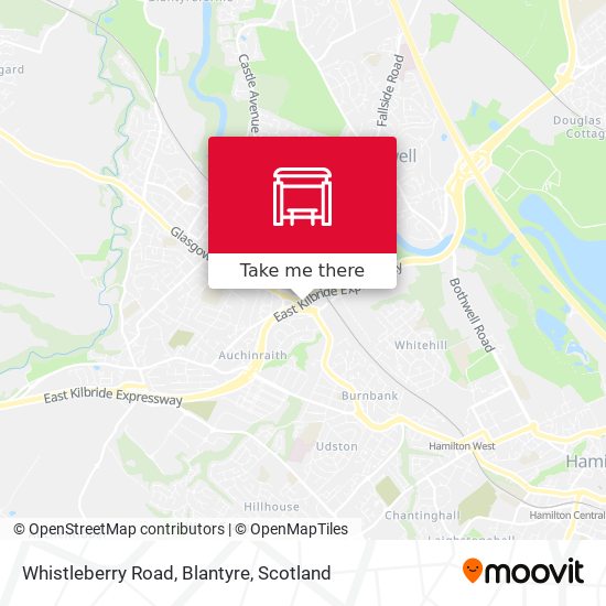 Whistleberry Road, Blantyre map