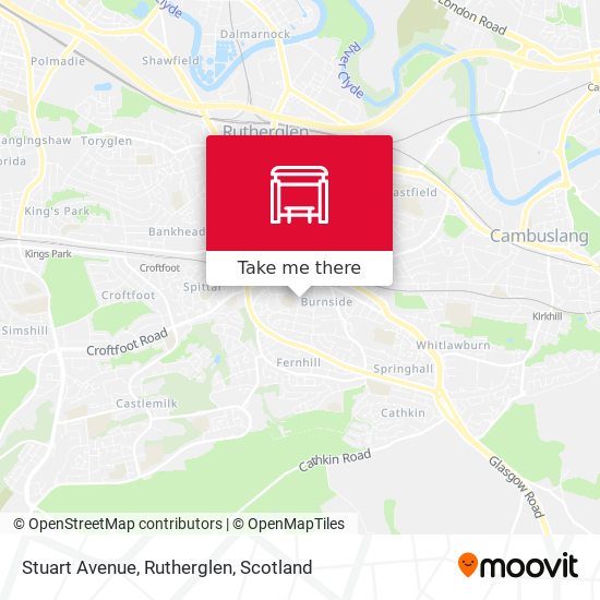 Stuart Avenue, Rutherglen map