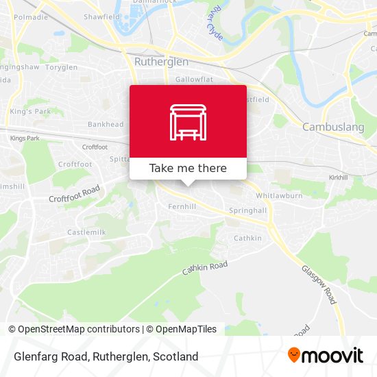 Glenfarg Road, Rutherglen map