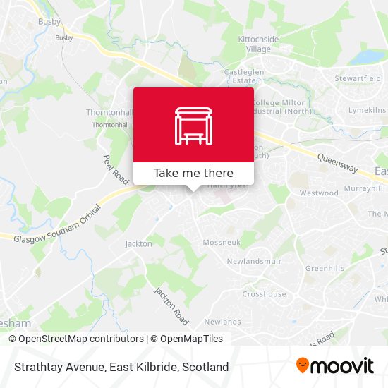 Strathtay Avenue, East Kilbride map