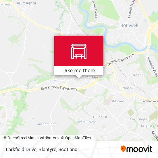 Larkfield Drive, Blantyre map