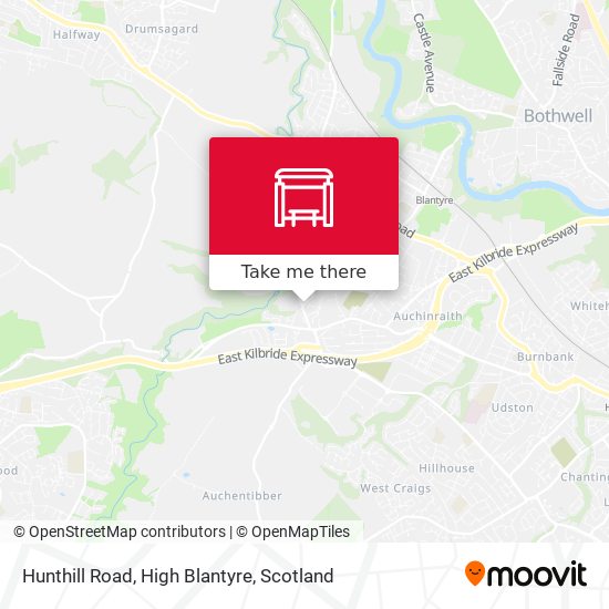 Hunthill Road, High Blantyre map