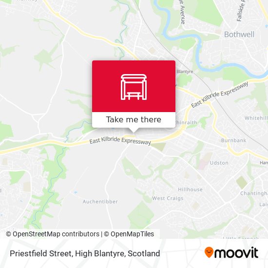 Priestfield Street, High Blantyre map