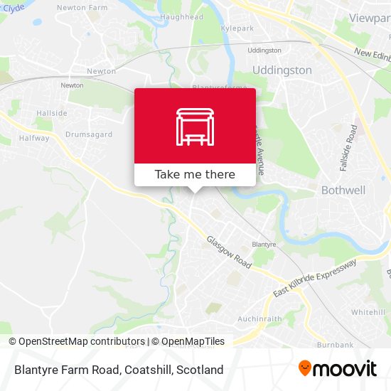 Blantyre Farm Road, Coatshill map