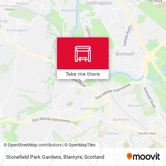 Stonefield Park Gardens, Blantyre map