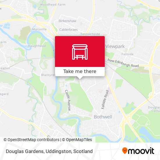 Douglas Gardens, Uddingston map