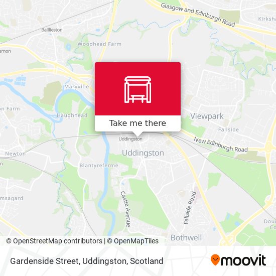 Gardenside Street, Uddingston map