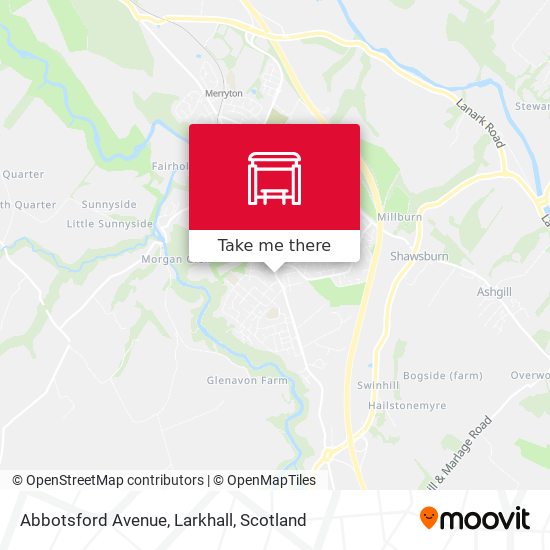 Abbotsford Avenue, Larkhall map
