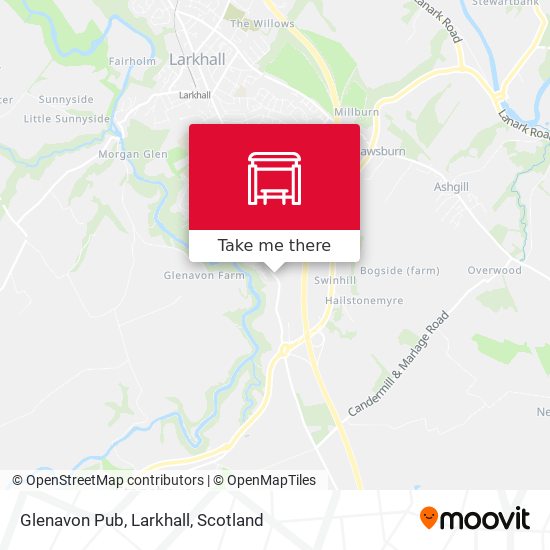 Glenavon Pub, Larkhall map