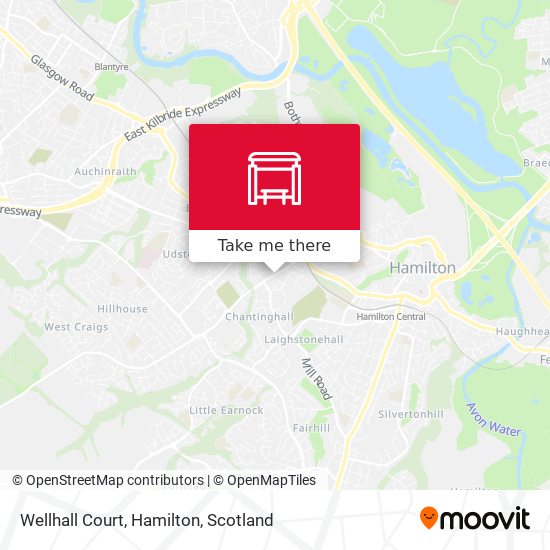 Wellhall Court, Hamilton map