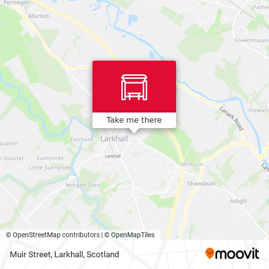 Muir Street, Larkhall map