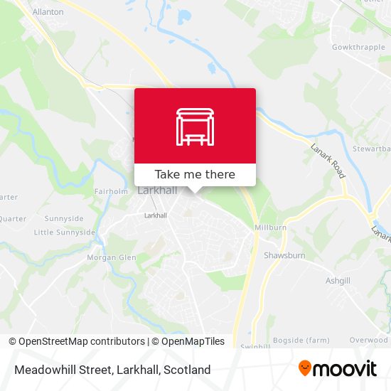 Meadowhill Street, Larkhall map