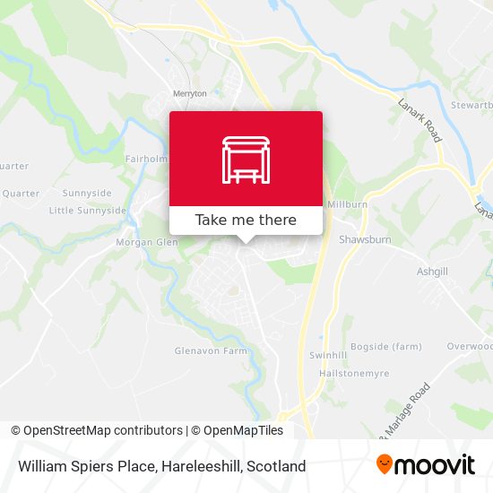 William Spiers Place, Hareleeshill map