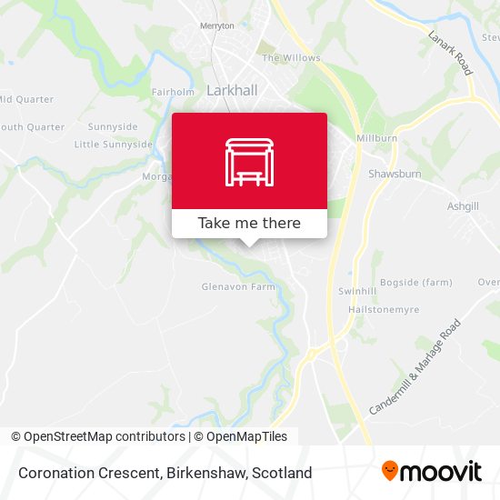 Coronation Crescent, Birkenshaw map