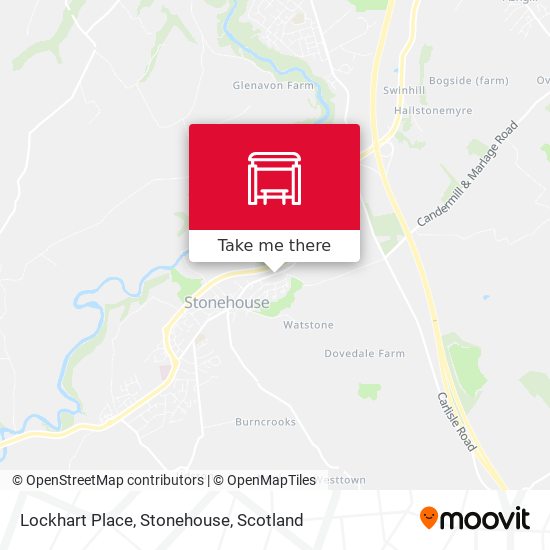 Lockhart Place, Stonehouse map