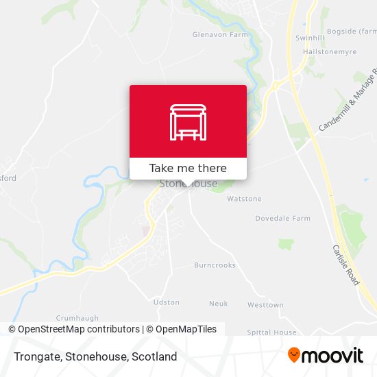 Trongate, Stonehouse map