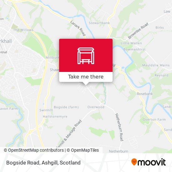 Bogside Road, Ashgill map