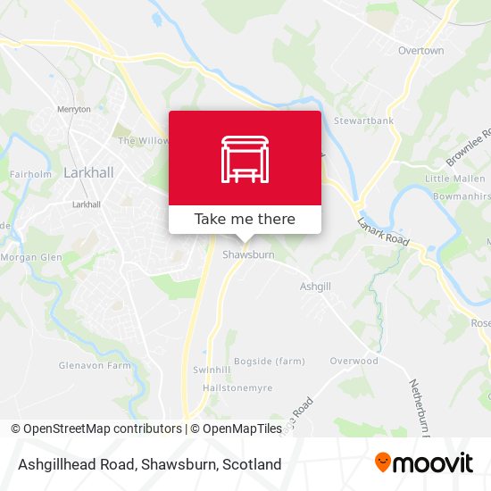 Ashgillhead Road, Shawsburn map