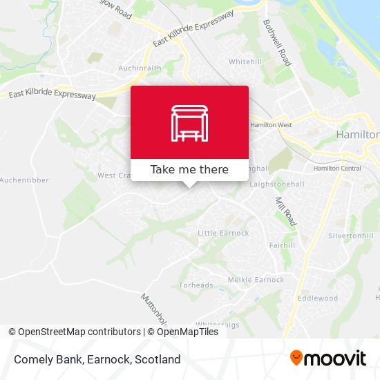 Comely Bank, Earnock map