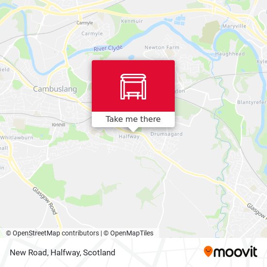 New Road, Halfway map