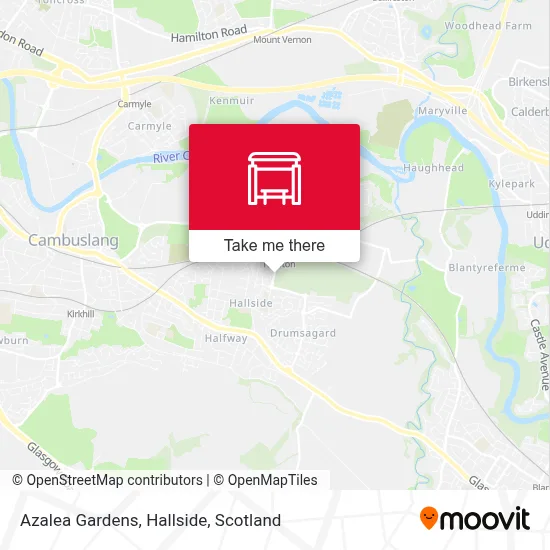Azalea Gardens, Hallside map