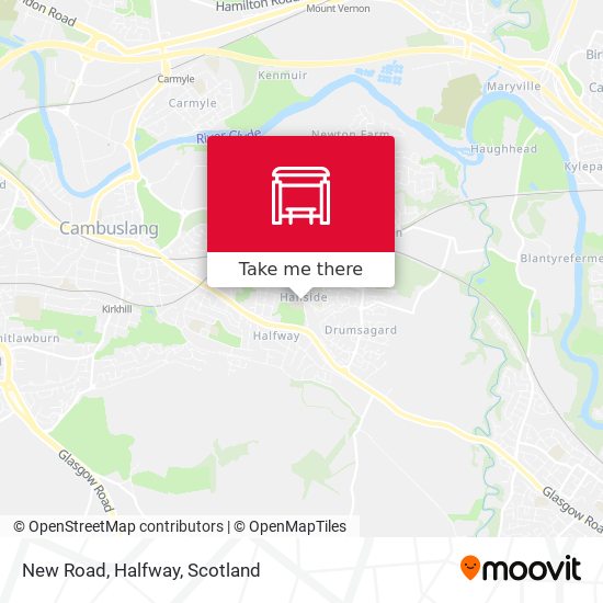 New Road, Halfway map