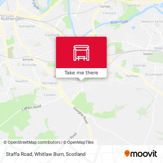 Staffa Road, Whitlaw Burn map