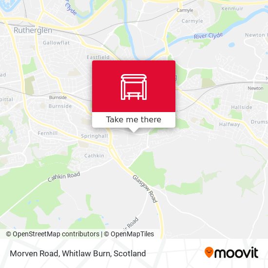 Morven Road, Whitlaw Burn map