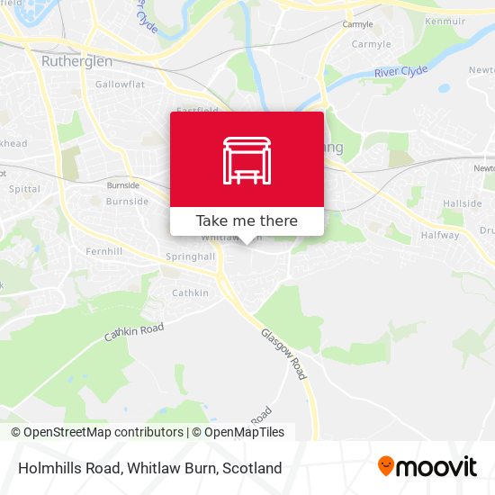 Holmhills Road, Whitlaw Burn map