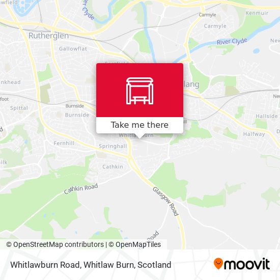 Whitlawburn Road, Whitlaw Burn map