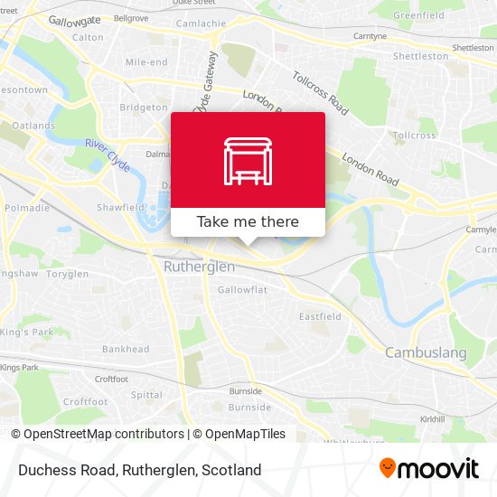 Duchess Road, Rutherglen map