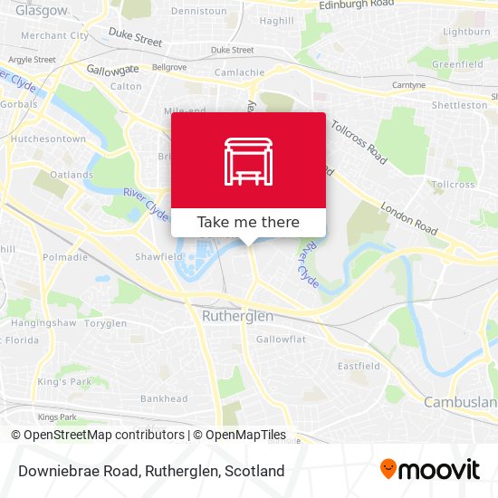 Downiebrae Road, Rutherglen map