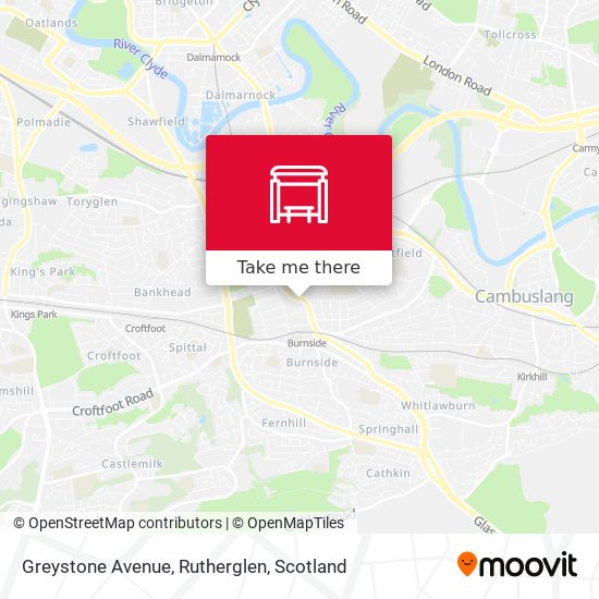 Greystone Avenue, Rutherglen map