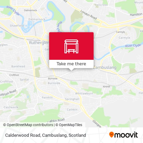 Calderwood Road, Cambuslang map