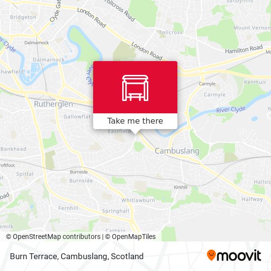 Burn Terrace, Cambuslang map