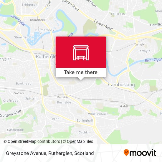 Greystone Avenue, Rutherglen map