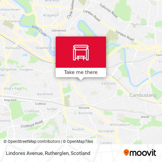 Lindores Avenue, Rutherglen map
