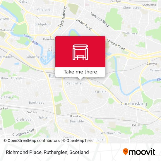 Richmond Place, Rutherglen map