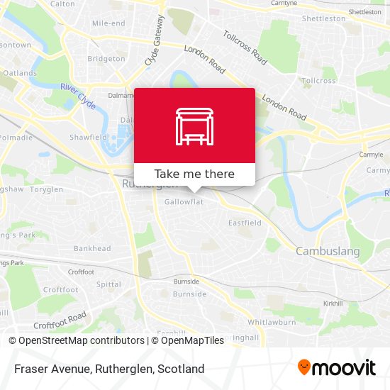 Fraser Avenue, Rutherglen map