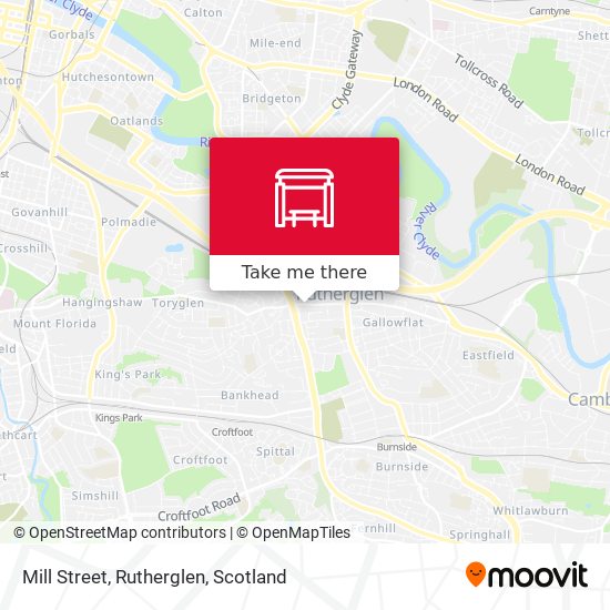 Mill Street, Rutherglen map