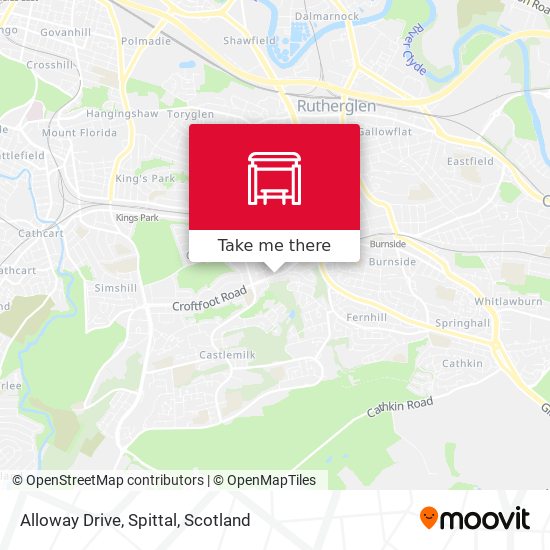 Alloway Drive, Spittal map
