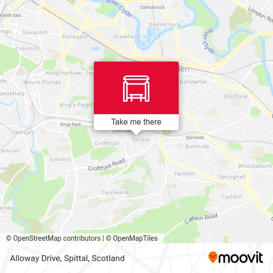 Alloway Drive, Spittal map