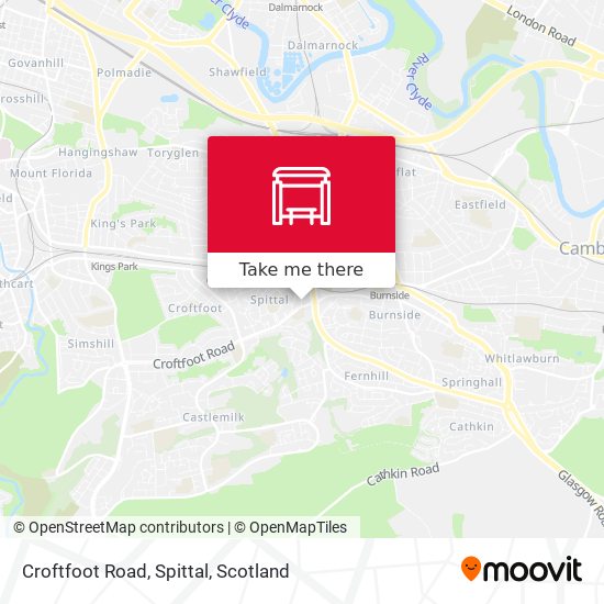 Croftfoot Road, Spittal map