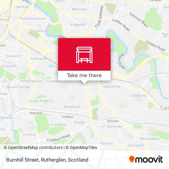 Burnhill Street, Rutherglen map