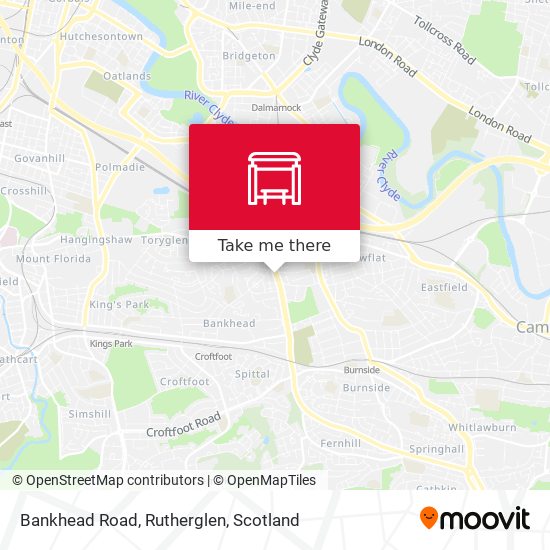 Bankhead Road, Rutherglen map